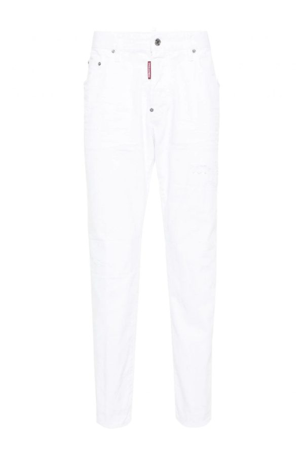 DSQUARED2 SKATER SOLID WHITE JEANS Size: 50, colour: WHITE