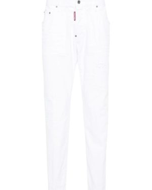 DSQUARED2 SKATER SOLID WHITE JEANS Size: 50, colour: WHITE