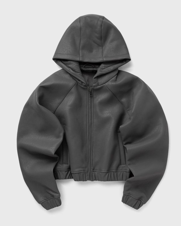 Daily Paper Pu scuba cropped jacket women Bomber Jackets black in size:XS