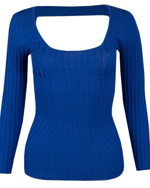 Dakoti Open Back Detailed Knit Top