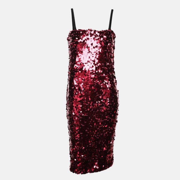 D&G Pink Sequin Embellished Dress S