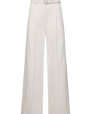 Dana Tailored Cotton & Linen Pants