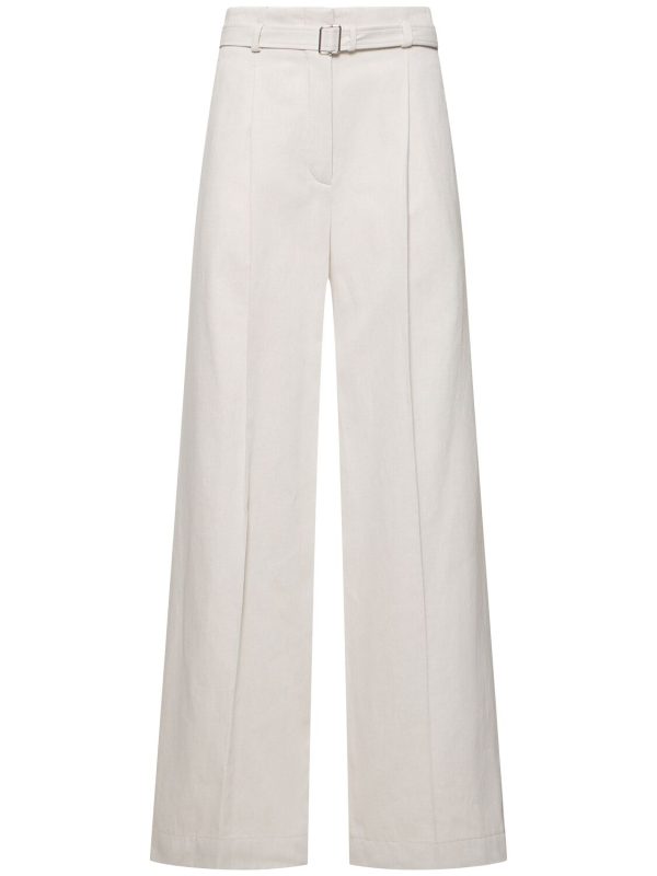 Dana Tailored Cotton & Linen Pants