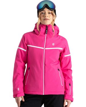 Dare 2B Womens Carving Waterproof Padded Ski Jacket Coat 14 - Waist 30' (76cm)
