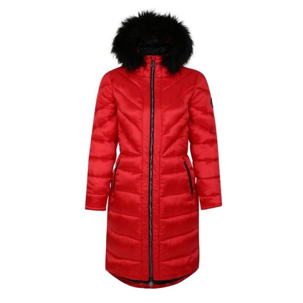 Dare 2b Julien Macdonald Supression Longline Padded Jacket - VolcRedShine