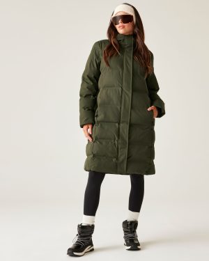 Dare 2b Women's Breathable Wander Padded Jacket Dark Khaki, Size: 6