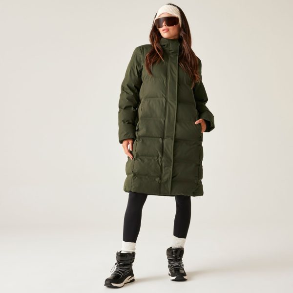 Dare 2b Women's Breathable Wander Padded Jacket Dark Khaki, Size: 6