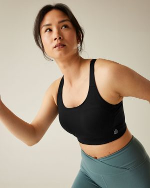 Dare 2b Womens Power Sports Bra Black, Size: S (B/C)