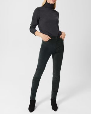Dark Green Gia Velvet Jeans