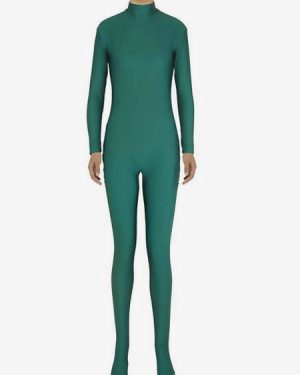 Dark Green Morph Suit Adults Bodysuit Lycra Spandex Catsuit for Women