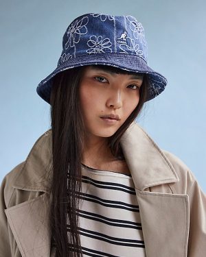 Denim Mashup Bucket Hat by Kangol at Free People in Medium Blue, Size: Small