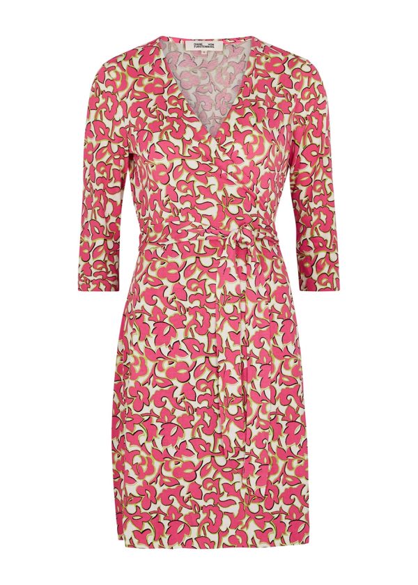 Diane Von Furstenberg Julian Two Printed Silk-jersey Wrap Dress - Pink - XS