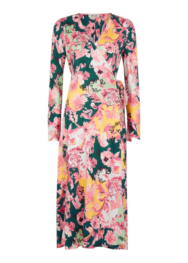 Diane Von Furstenberg Tilly Floral-print Silk-twill Wrap Dress - Multicoloured - 12