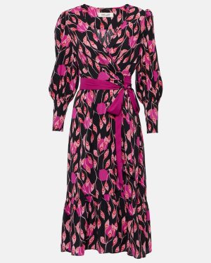 Diane von Furstenberg Blade printed crepe wrap dress