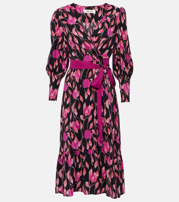 Diane von Furstenberg Blade printed crepe wrap dress