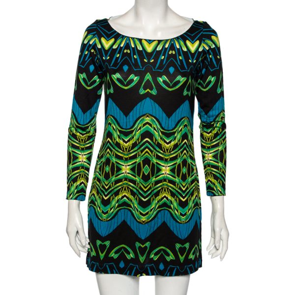 Diane von Furstenberg Multicolor Printed Silk Tacita Tunic Dress S