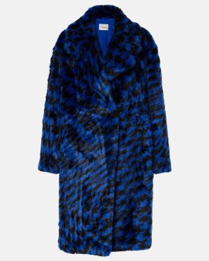 Diane von Furstenberg Printed faux fur coat