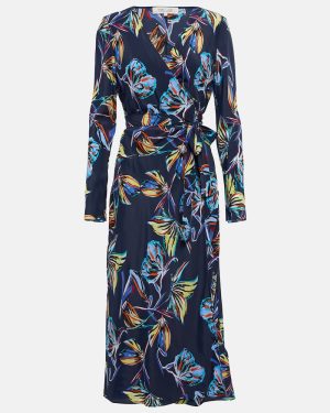 Diane von Furstenberg Tilly printed silk-blend midi wrap dress