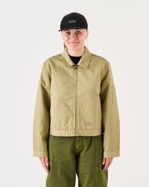Dickies Lined Eisenhower Crop Jacket - Khaki - S