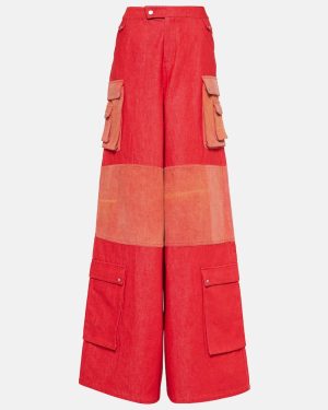 Didu High-rise wide-leg cotton pants