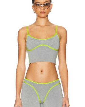 Diesel Cropped Tank Top in Light Blue - Blue. Size L (also in M, S, XS).
