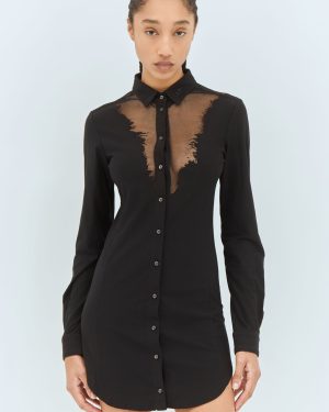 Diesel D-giseld Shirt Dress - Woman Dresses Black M