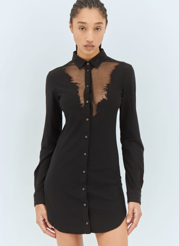 Diesel D-giseld Shirt Dress - Woman Dresses Black M