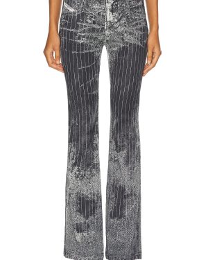 Diesel Mid Rise Bootcut Pant in Deep & Black - Charcoal. Size 38 (also in 40).