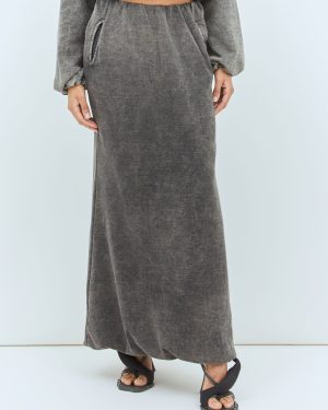 Diesel O-tulip Maxi Skirt - Woman Skirts Grey M