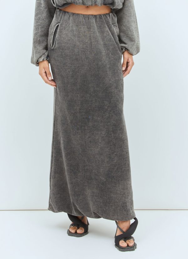 Diesel O-tulip Maxi Skirt - Woman Skirts Grey M