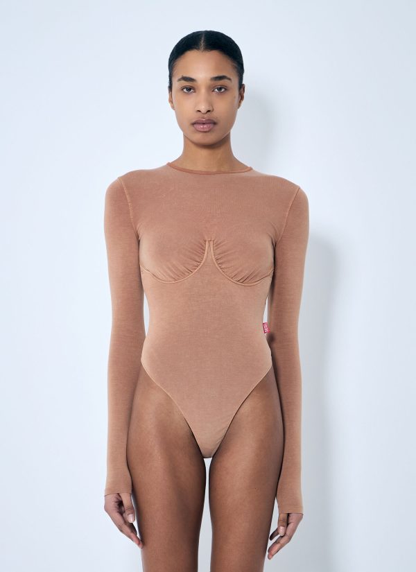 Diesel T-finne-q2 Bodysuit - Woman Tops Beige S