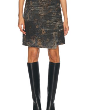 Diesel Wrap Denim Skirt in Denim - Black. Size S (also in ).