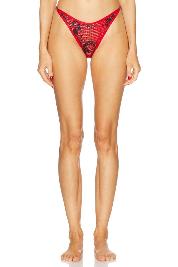 Diesel x SAVAGE FENTY by RIHANNA Bikini Panty in Red - Red. Size L (also in ).
