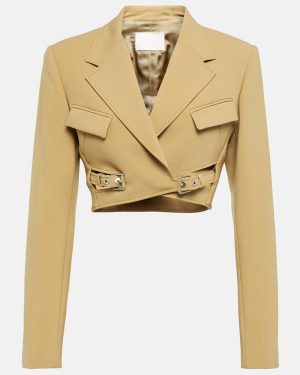 Dion Lee Interlock belted cropped blazer