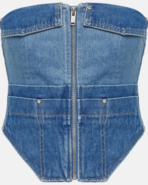 Dion Lee Workwear denim corset top