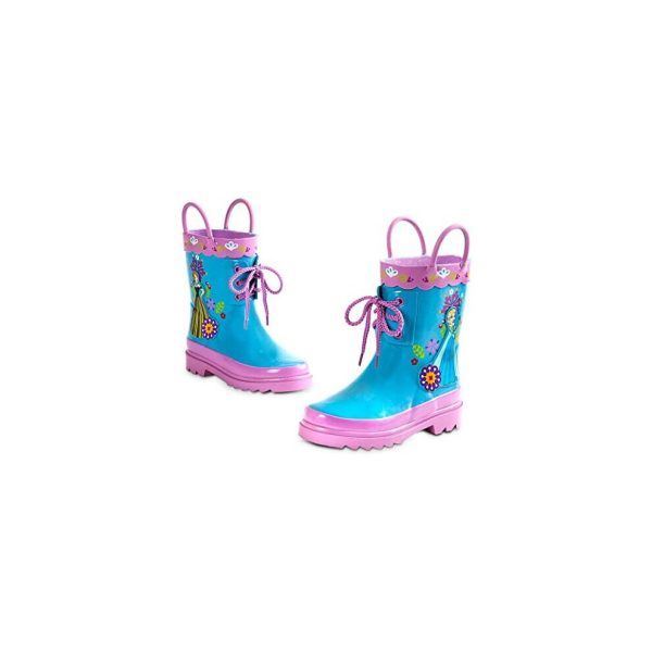 Disney Store Deluxe Frozen Anna Elsa Rain Boots Shoes