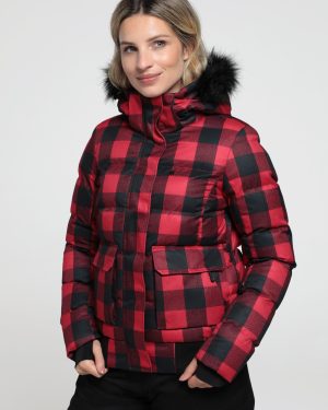 Distance Womens Ski Jacket - Red