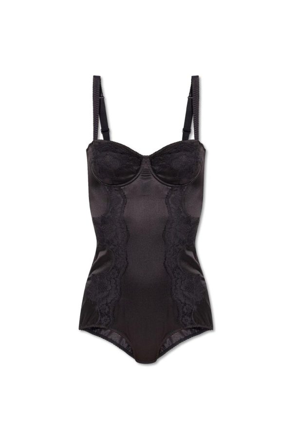 Dolce & Gabbana Lace Detailed Balconette-bra Bodysuit
