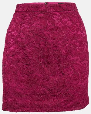 Dolce & Gabbana Pink Lace Mini Skirt M