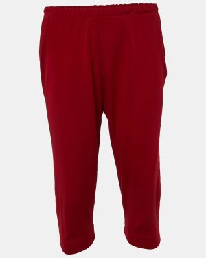 Dolce & Gabbana Red Knit Cropped Leggings L