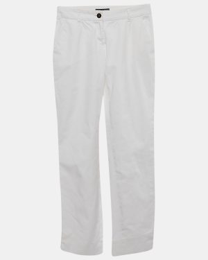 Dolce & Gabbana White Cotton Skinny Pants XS
