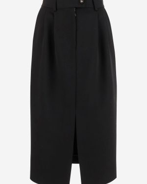 Dolce & Gabbana Wool Pencil Skirt Longuette