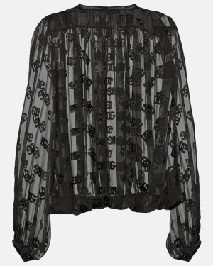 Dolce&Gabbana DG devore satin blouse