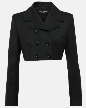 Dolce&Gabbana Double-breasted cropped blazer