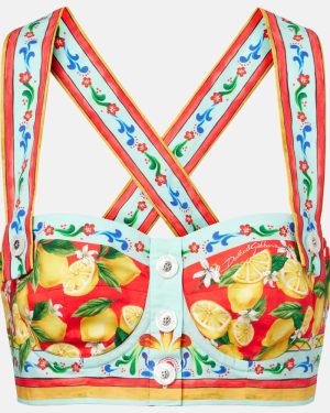 Dolce&Gabbana Printed bra top
