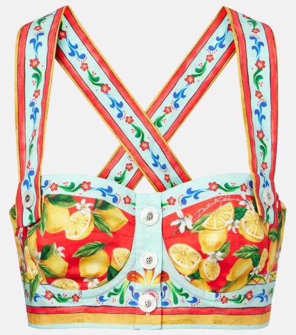 Dolce&Gabbana Printed bra top
