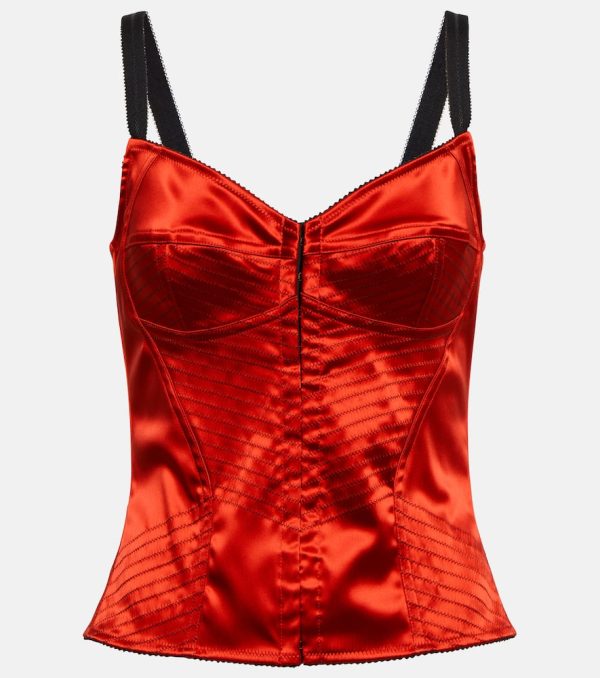 Dolce&Gabbana Satin corset top
