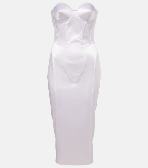 Dolce&Gabbana Strapless satin corset dress