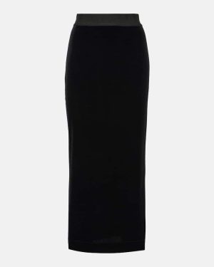 Dolce&Gabbana Velvet pencil skirt