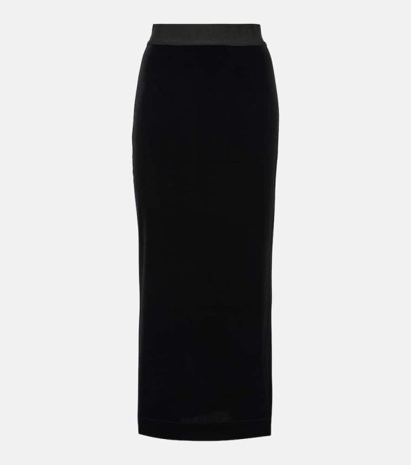 Dolce&Gabbana Velvet pencil skirt